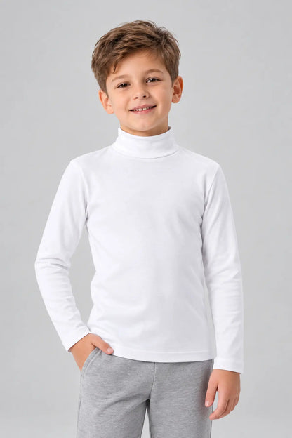 Kız-Erkek Çocuk Uzun Kol Balıkçı Yaka Body 6330